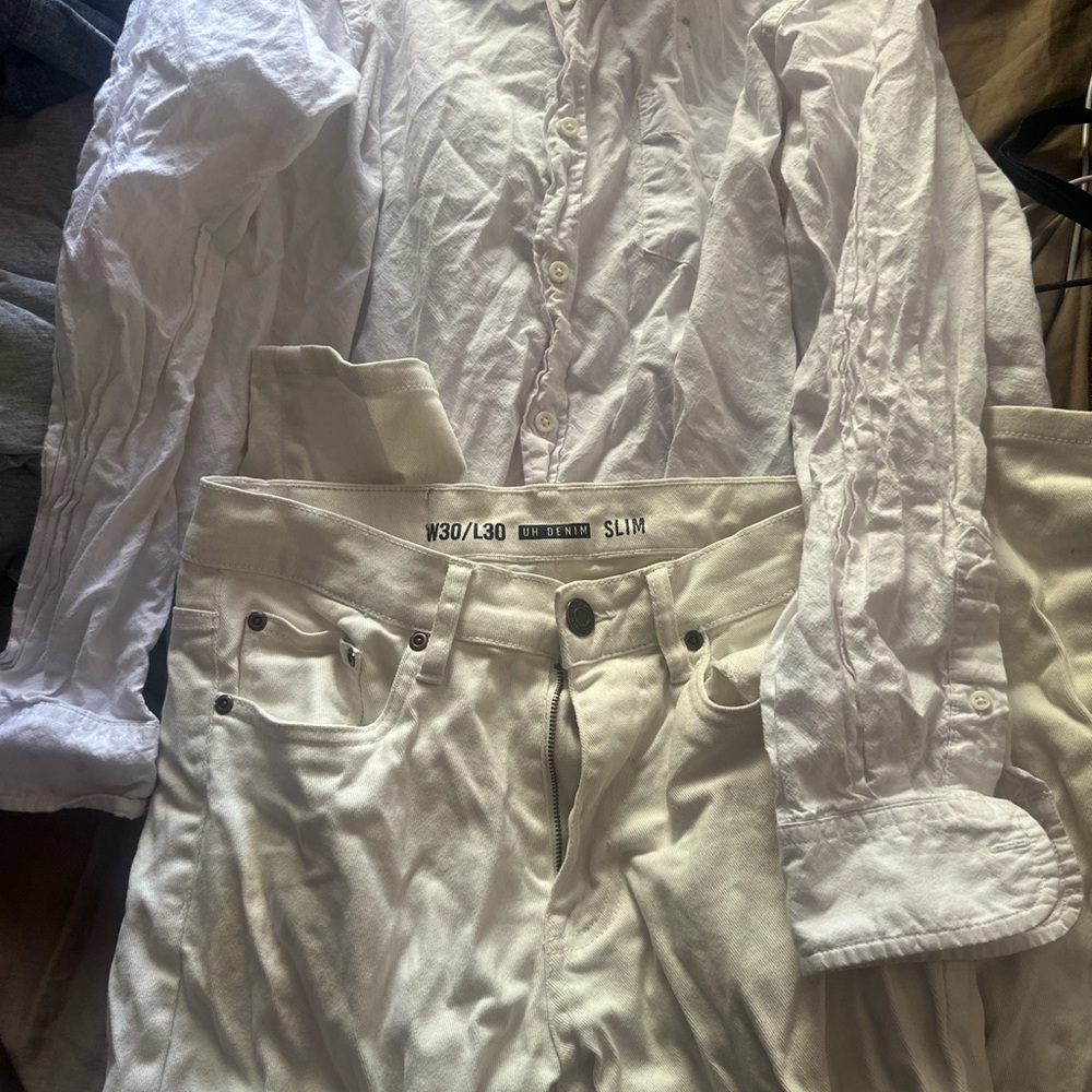 H&M White Dress Shirt for Men